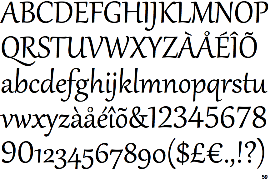 gabriola font italic